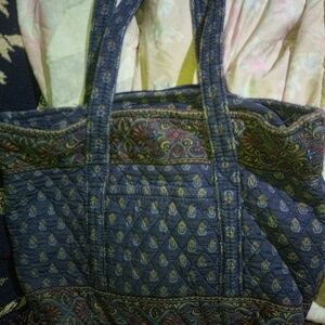 Stylish Blue Paisley Shoulder Bag